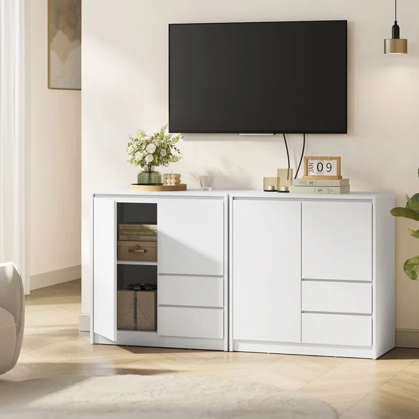 Ντουλάπι Δαπέδου Με 2 Συρτάρια (70x40x74.5) Vasagle BBK243W01V1
