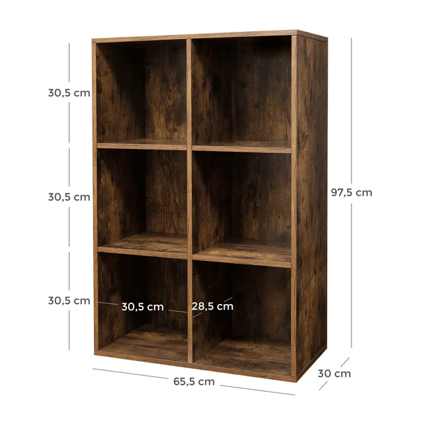Βιβλιοθήκη Δαπέδου 6 Θέσεων (75.5x30x97.5) Vasagle LBC203BXV1