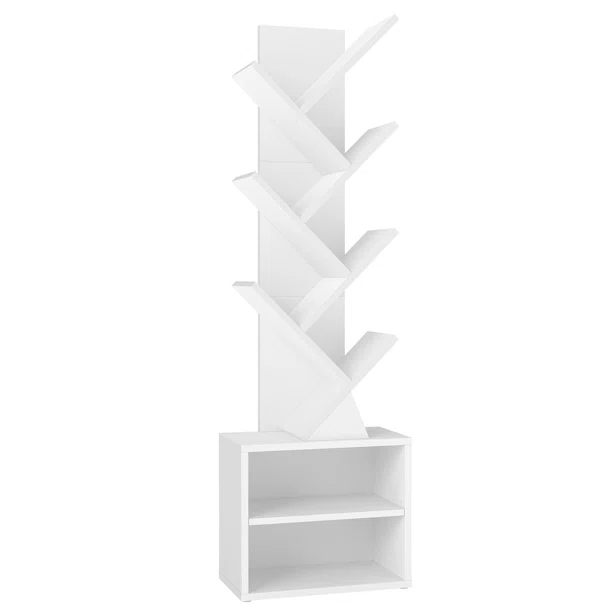 Βιβλιοθήκη Δαπέδου 6 Θέσεων Με Ράφια (38x20.3x123.2) Vasagle LBC607WB01