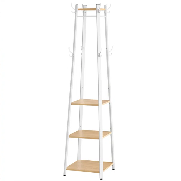 Καλόγερος Ρούχων Με Ράφια (43x43x180) Vasagle LCR080W09