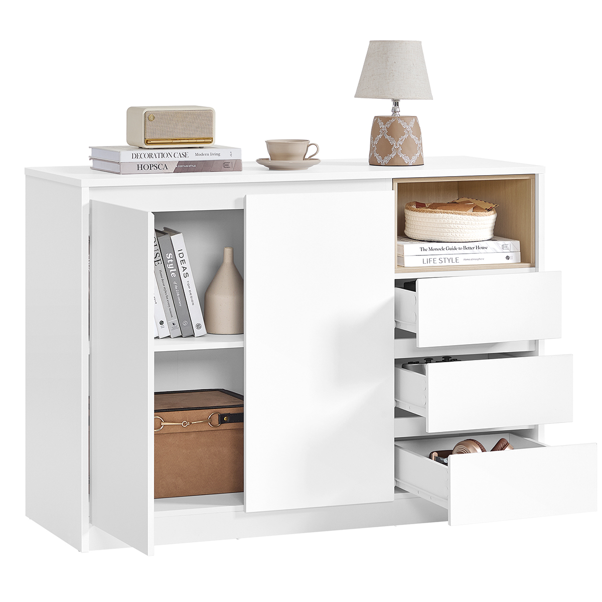 Μπουφές (103.5x40x74.5) Vasagle BBK273W21V3