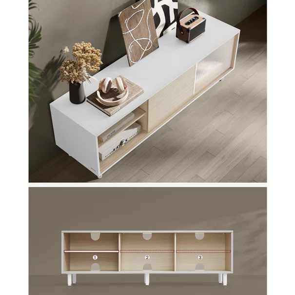 Έπιπλο Τηλεόρασης (140x39x45) Vasagle LTV466W01V1