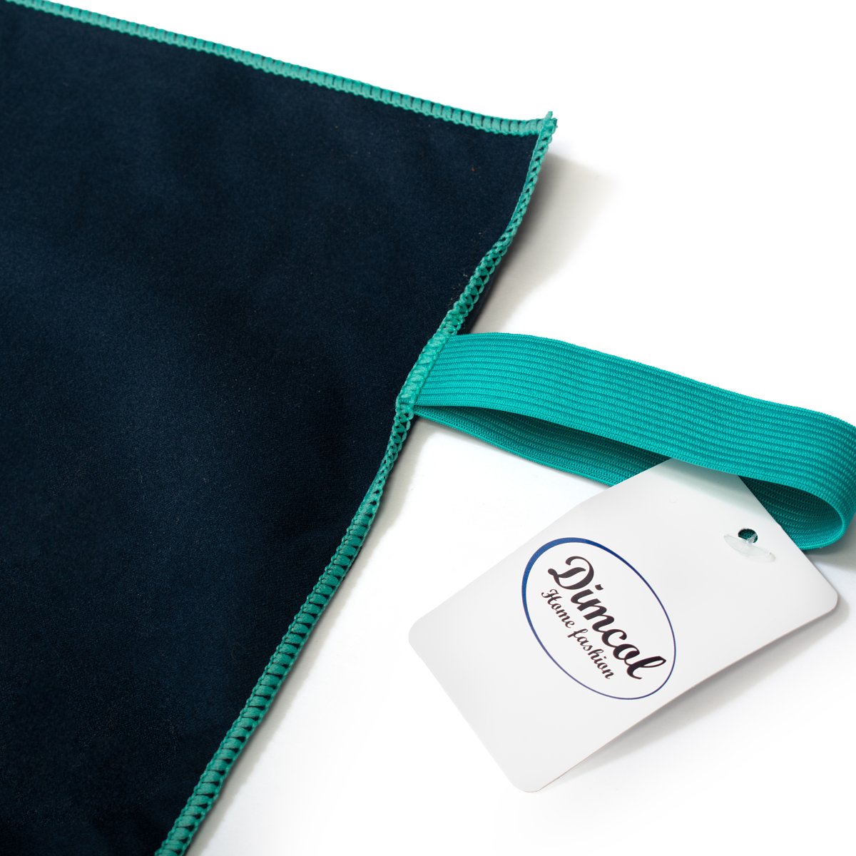 Πετσέτα Microfiber (80x160) Dimcol Quick Dry Navy Blue-Turquoise