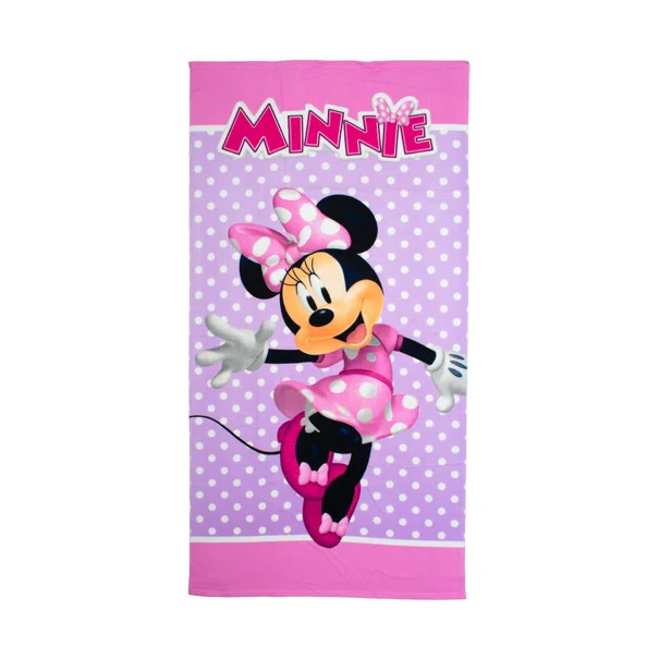 Παιδική Πετσέτα Θαλάσσης Microfiber (70x140) Dimcol Minnie 180 Lilac