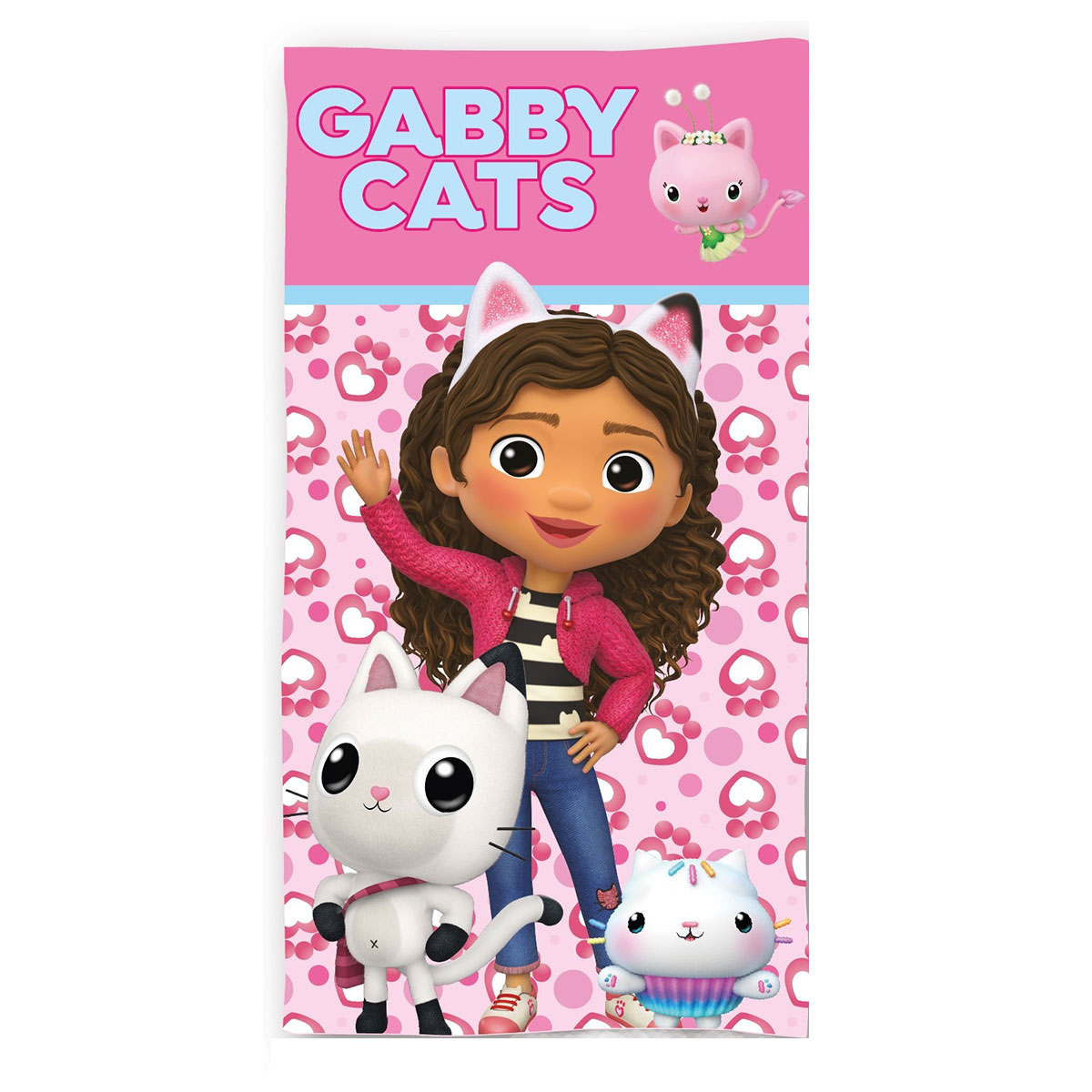 Παιδική Πετσέτα Θαλάσσης Microfiber (70x140) Dimcol Gabby's Dollhouse 113 Pink