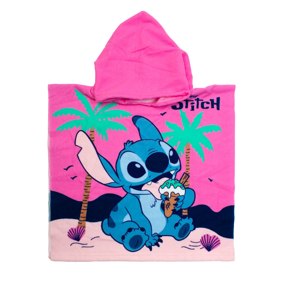 Παιδικό Πόντσο (50x100) Dimcol Lilo & Stitch 195 Baby Pink