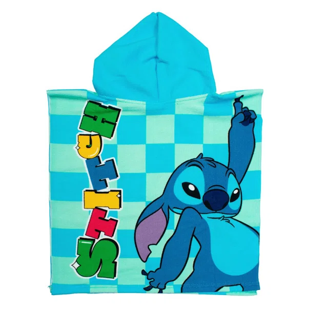 Παιδικό Πόντσο (50x100) Dimcol Lilo & Stitch 196 Aqua-Sky Blue