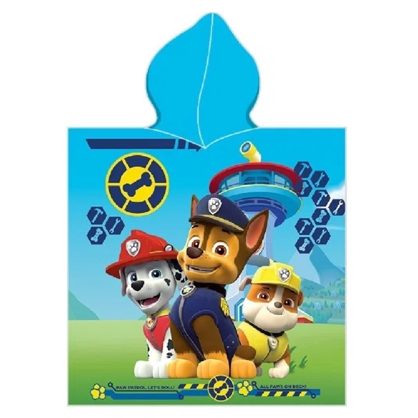 Παιδικό Πόντσο (50x100) Dimcol Paw Patrol 203 Sky Blue