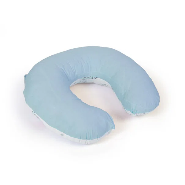 Μαξιλάρι Θηλασμού (60x50x15) Dimcol Bear's Nest 03 White-Sky Blue