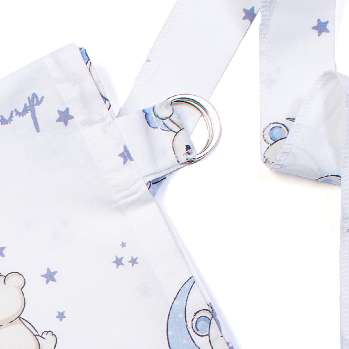 Κάλυμμα Θηλασμού (105X70) Dimcol Bear&Apos S Nest 03 White-Sky Blue Βρεφικά Μαξιλάρια Spitishop