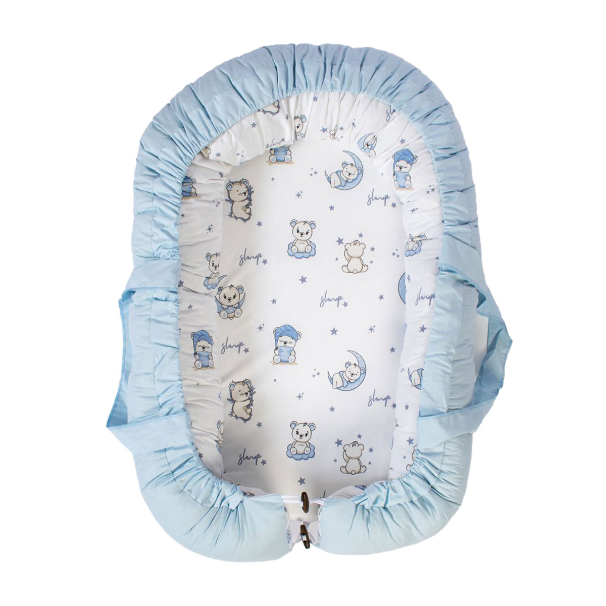 Φωλιά Ύπνου (85x60x15) Dimcol Bear's Nest 03 White-Sky Blue