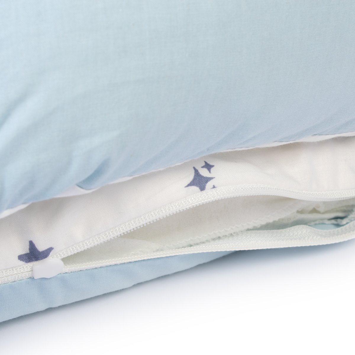 Φωλιά Ύπνου (85X60X15) Dimcol Bear&Apos S Nest 03 White-Sky Blue Βρεφικά Φωλιές Μωρού Spitishop