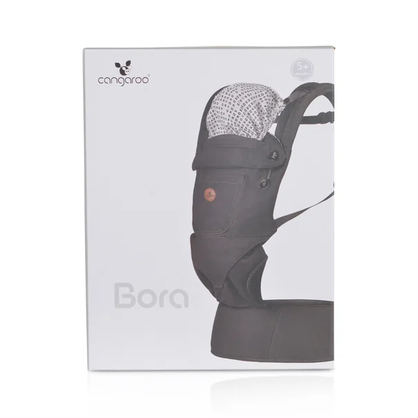 Μάρσιπος Εργονομικός (5+ Μηνών/ 3.6-15kg) Cangaroo Bora Grey BC2060