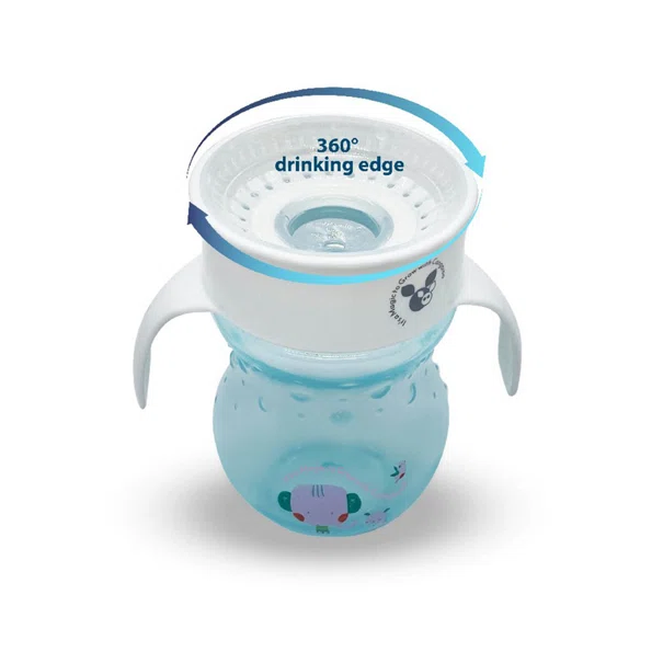 Ποτήρι Εκπαιδευτικό 270ml Cangaroo Magical 360 Blue C0669H