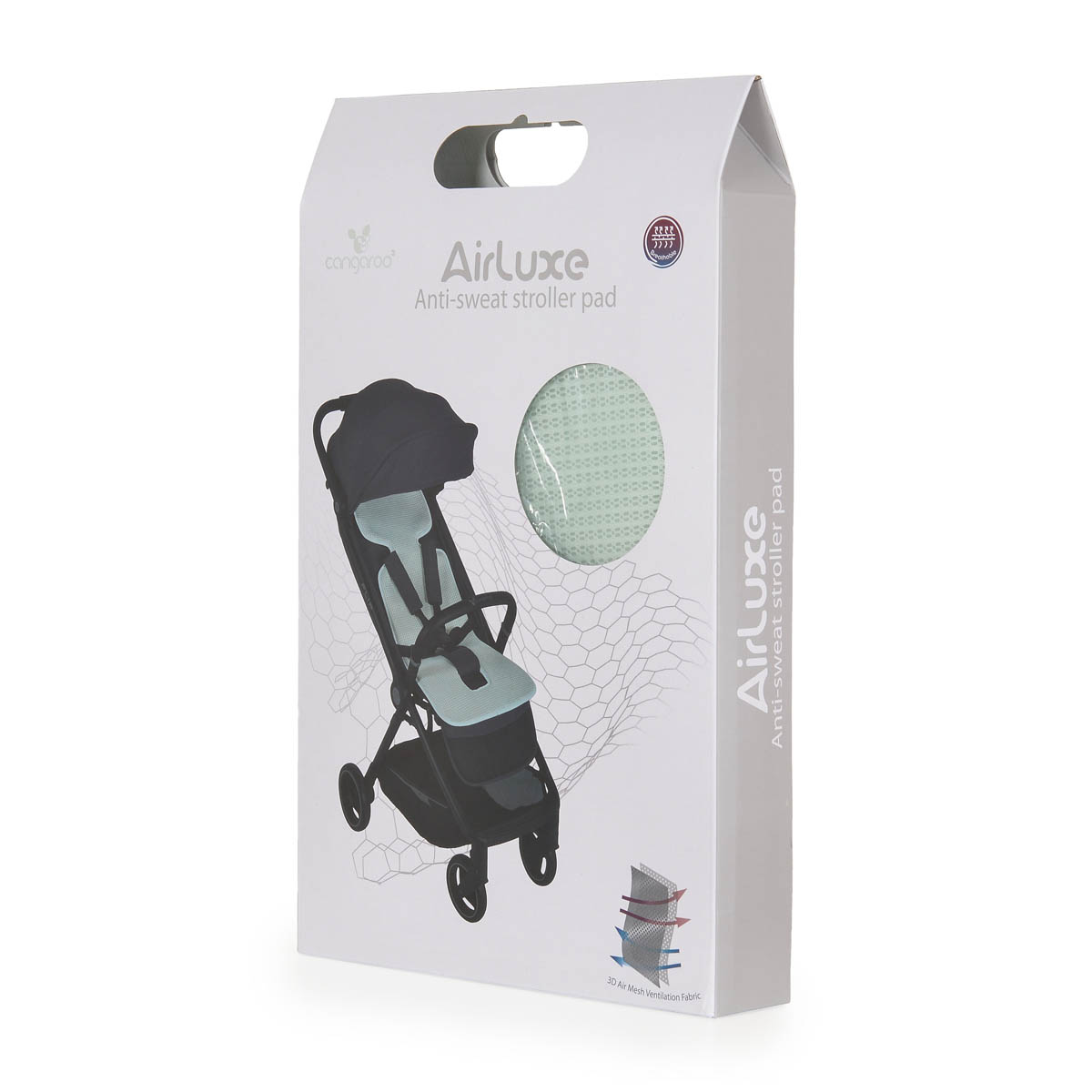 Αντιιδρωτικό Κάλυμμα Καροτσιού Cangaroo Airluxe Mint Βρεφικά Αξεσουάρ Spitishop