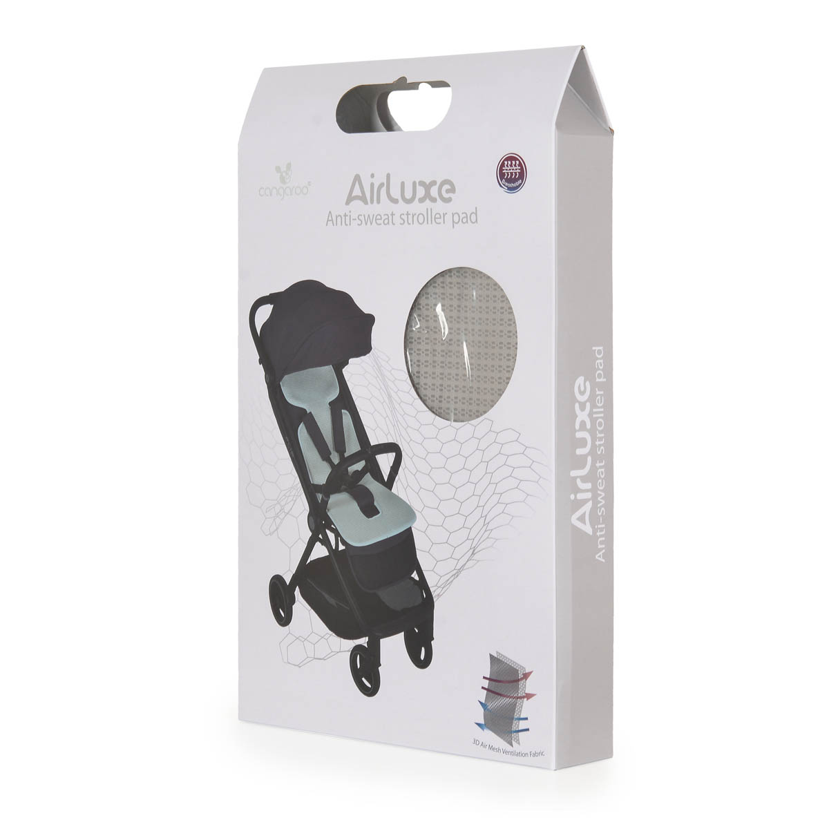 Αντιιδρωτικό Κάλυμμα Καροτσιού Cangaroo Airluxe Grey Βρεφικά Αξεσουάρ Spitishop
