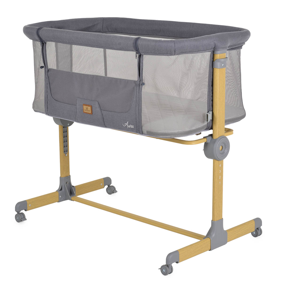 Λίκνο (0+ Μηνών/Έως 9kg) Cangaroo Aura Grey