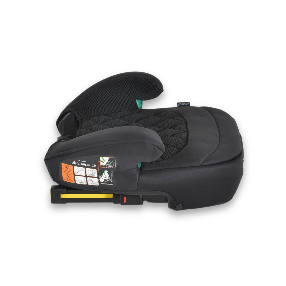 Κάθισμα Αυτοκινήτου Booster Isofix (125 Έως 150Εκ Ύψος) Cangaroo Jax I-Size Black Άμεσα Διαθέσιμα Βρεφικά Είδη Spitishop