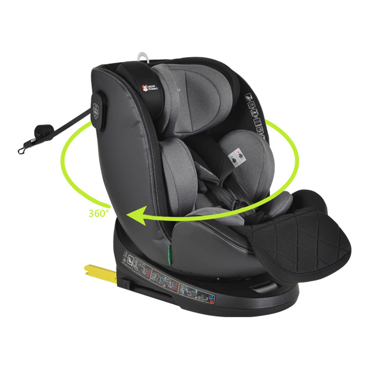 Κάθισμα Αυτοκινήτου ISOfix (40-150εκ. Ύψος) Cangaroo Castor i-Size Grey