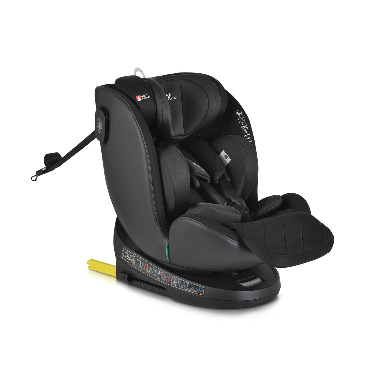 Κάθισμα Αυτοκινήτου ISOfix (40-150εκ. Ύψος) Cangaroo Castor i-Size Black