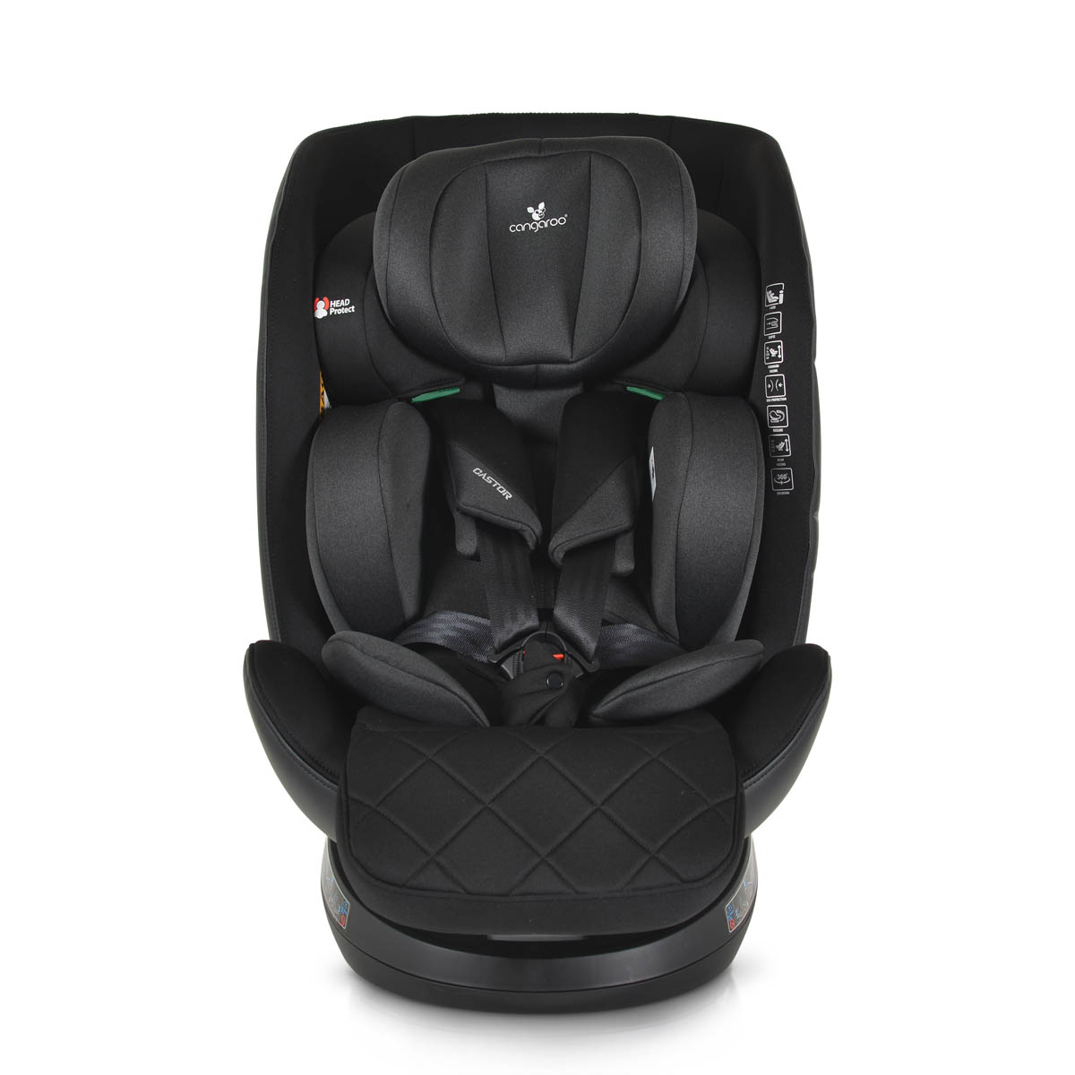 Κάθισμα Αυτοκινήτου ISOfix (40-150εκ. Ύψος) Cangaroo Castor i-Size Black