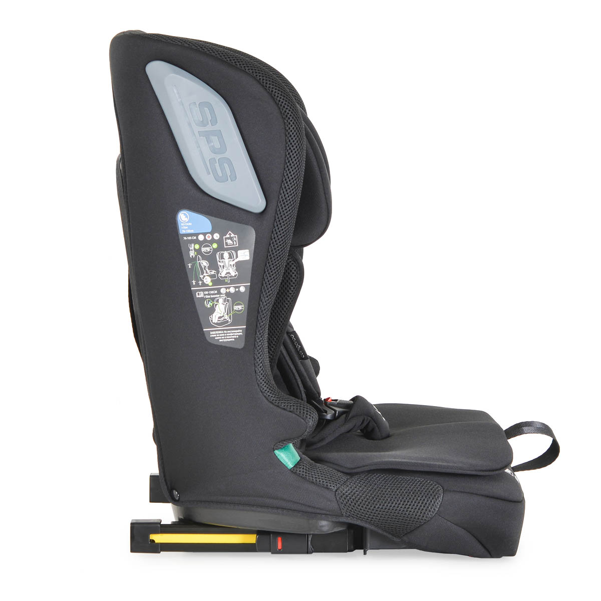 Κάθισμα Αυτοκινήτου (76-150Εκ Ύψος) Cangaroo Idrive I-Size Phantom Black Βρεφικά Καθίσματα Spitishop