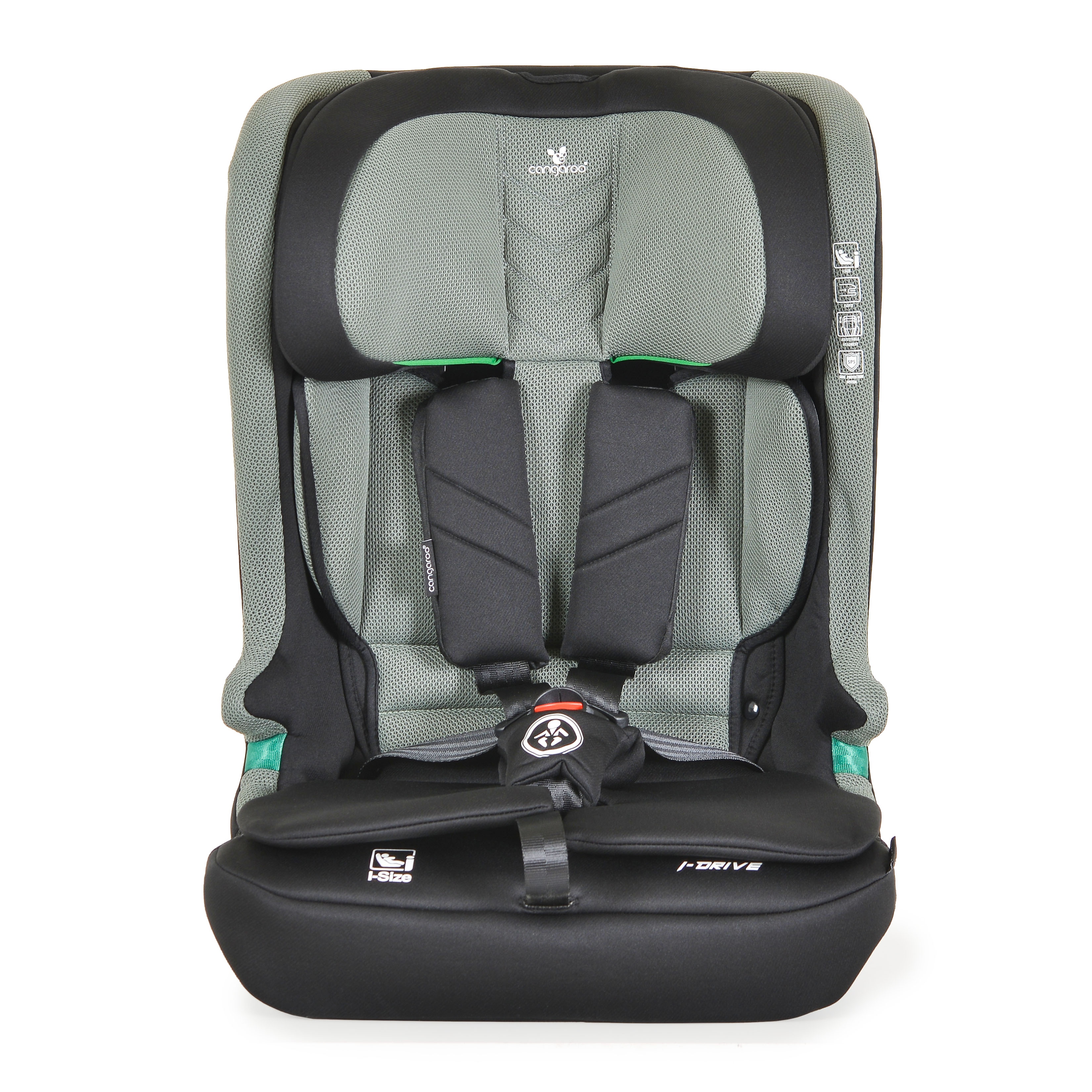 Κάθισμα Αυτοκινήτου (76-150εκ. Ύψος) Cangaroo iDrive i-Size Twill Green