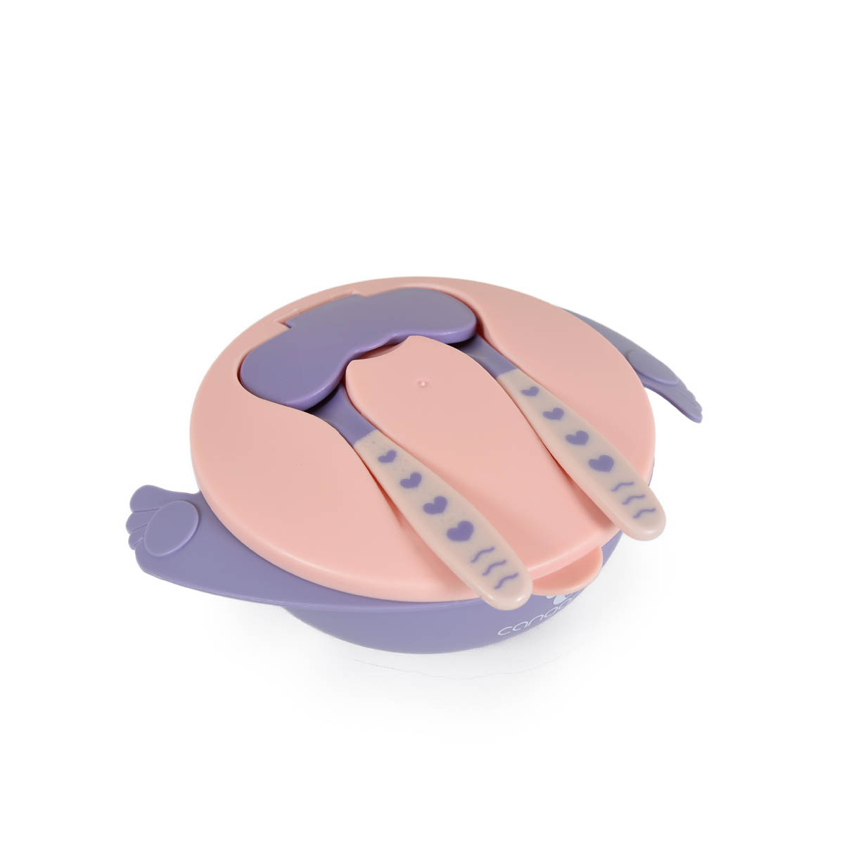 Φαγητοδοχείο Με Κουτάλι & Πιρούνι (Σετ) 300ml Cangaroo Jelly Pink F1730