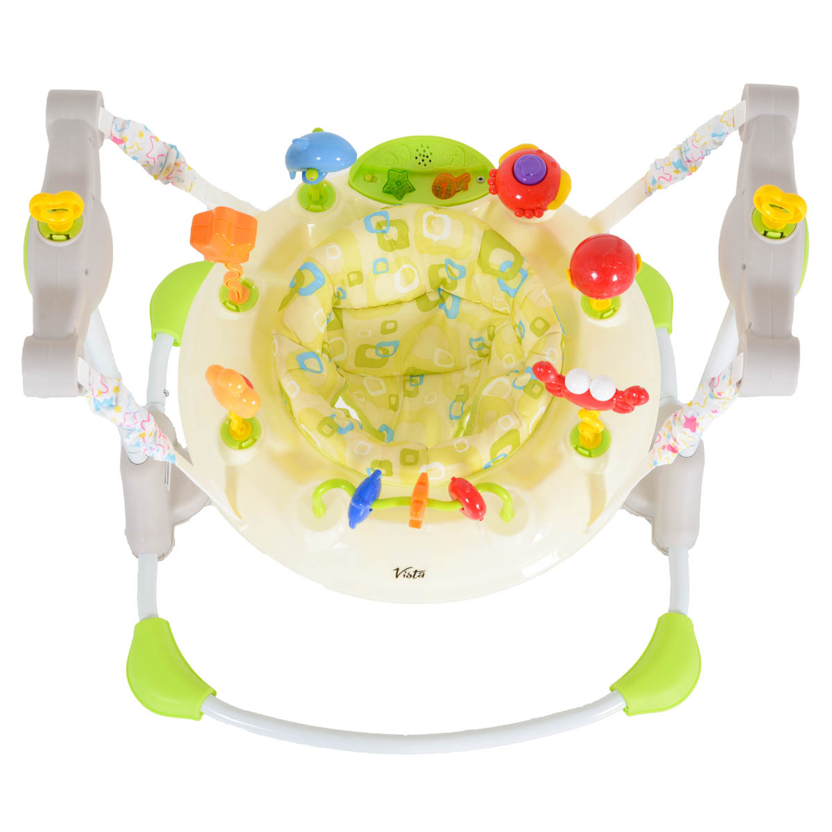 Baby Jumper (6+ Μηνών Έως 12Kg) Moni Vista Beige Παιχνίδια Βρεφικά για Μωρά 6 - 12 Spitishop