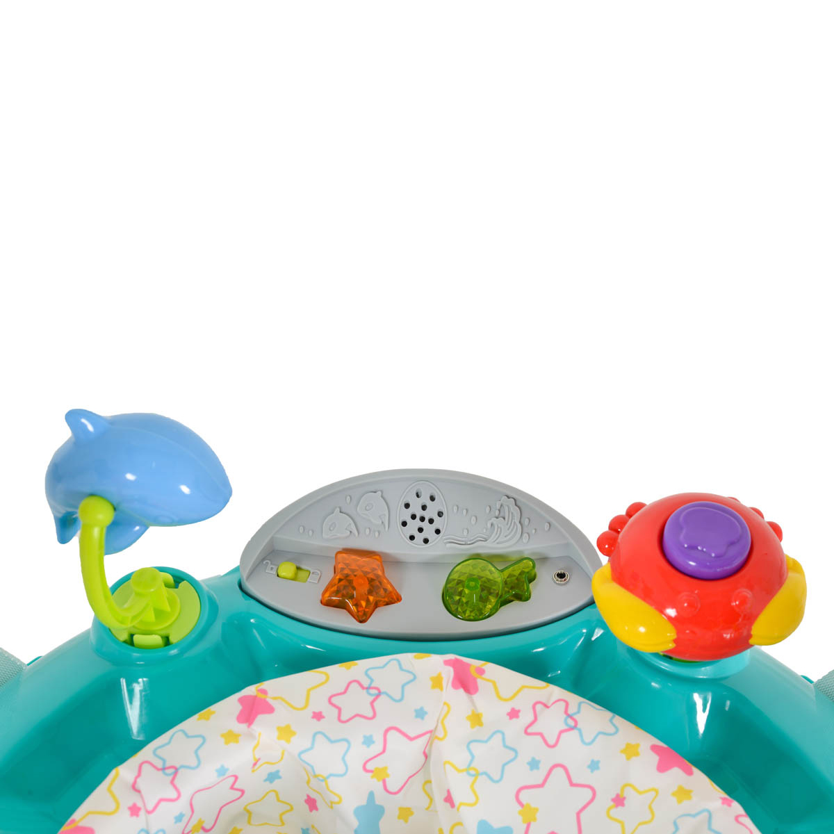 Baby Jumper (6+ Μηνών Έως 12Kg) Moni Vista Turquoise Παιχνίδια Βρεφικά για Μωρά 6 - 12 Spitishop