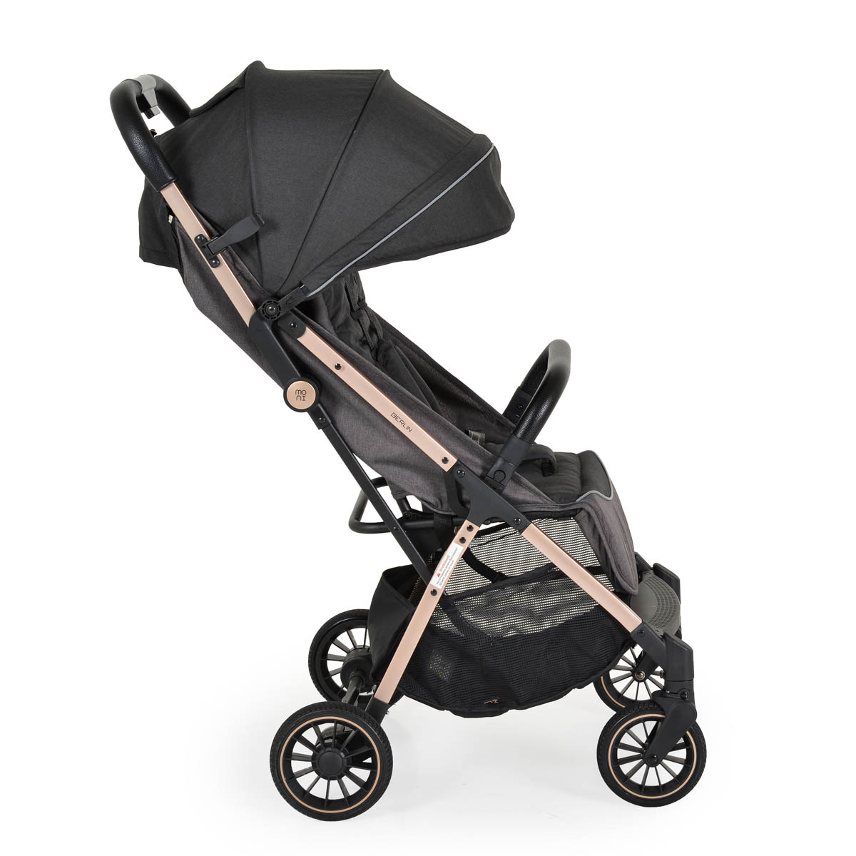 Καρότσι (0-48 Μηνών Έως 22Kg) Moni Berlin Premium Black Βρεφικά Καρότσια Μωρού Spitishop