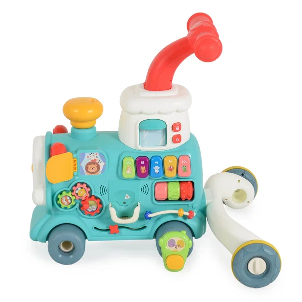 Περπατούρα Με Παιχνίδια Moni Happy Train 3 In 1 Mint