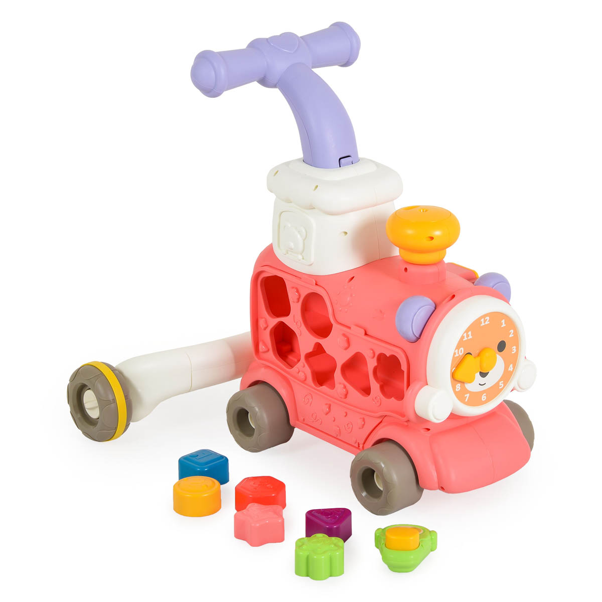 Περπατούρα Με Παιχνίδια Moni Happy Train 3 In 1 Pink