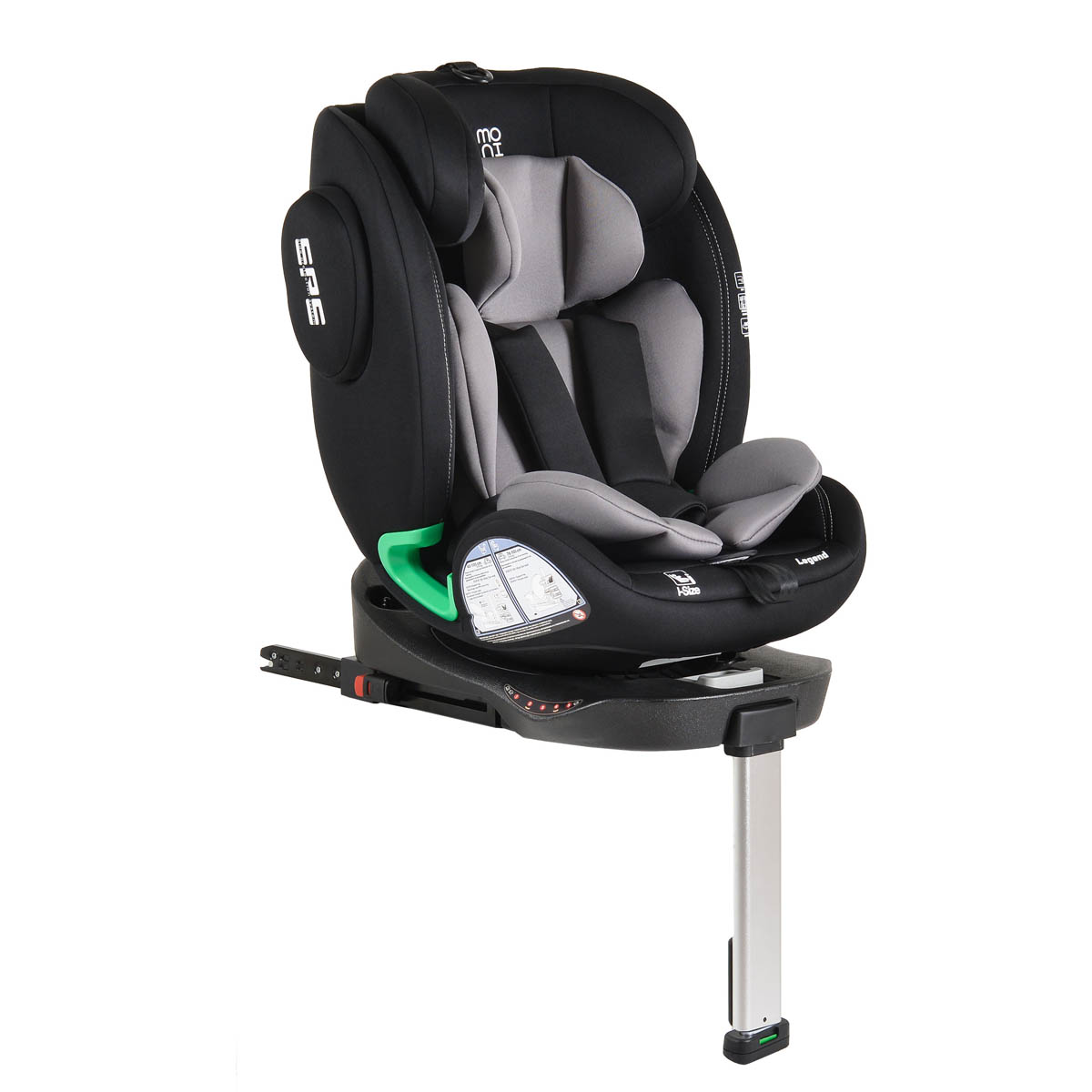 Κάθισμα Αυτοκινήτου ISOfix (40-150εκ. Ύψος) Moni Legend i-Size Grey