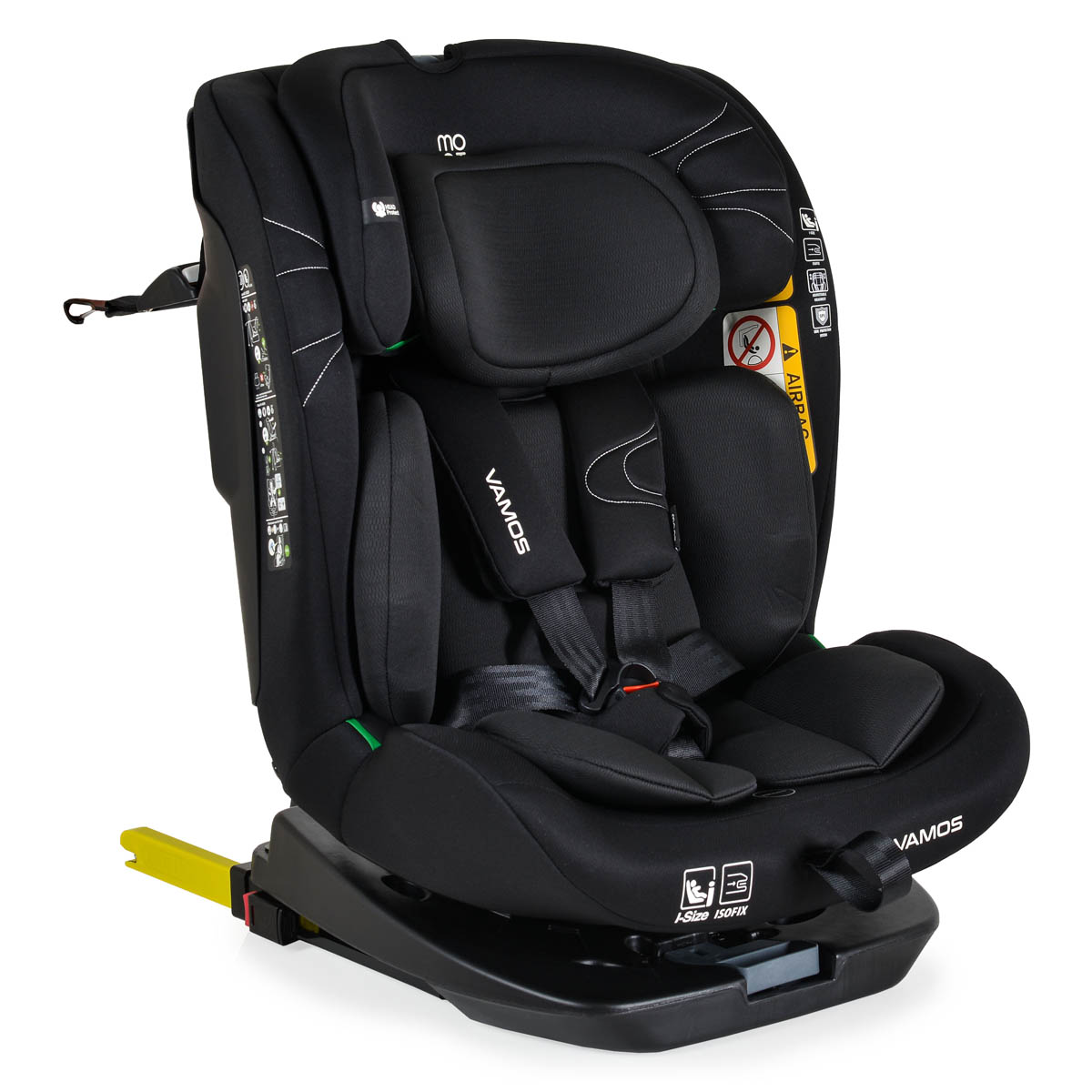Κάθισμα Αυτοκινήτου ISOfix (40-150εκ. Ύψος) Moni Vamos i-Size Intense Black