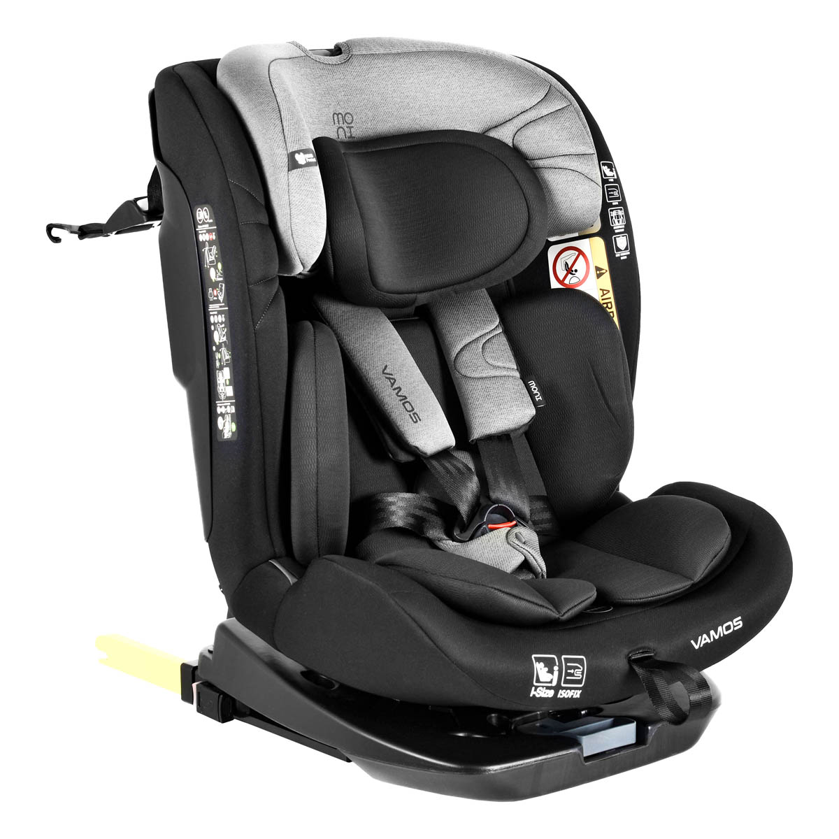 Κάθισμα Αυτοκινήτου ISOfix (40-150εκ. Ύψος) Moni Vamos i-Size Intense Stone Grey