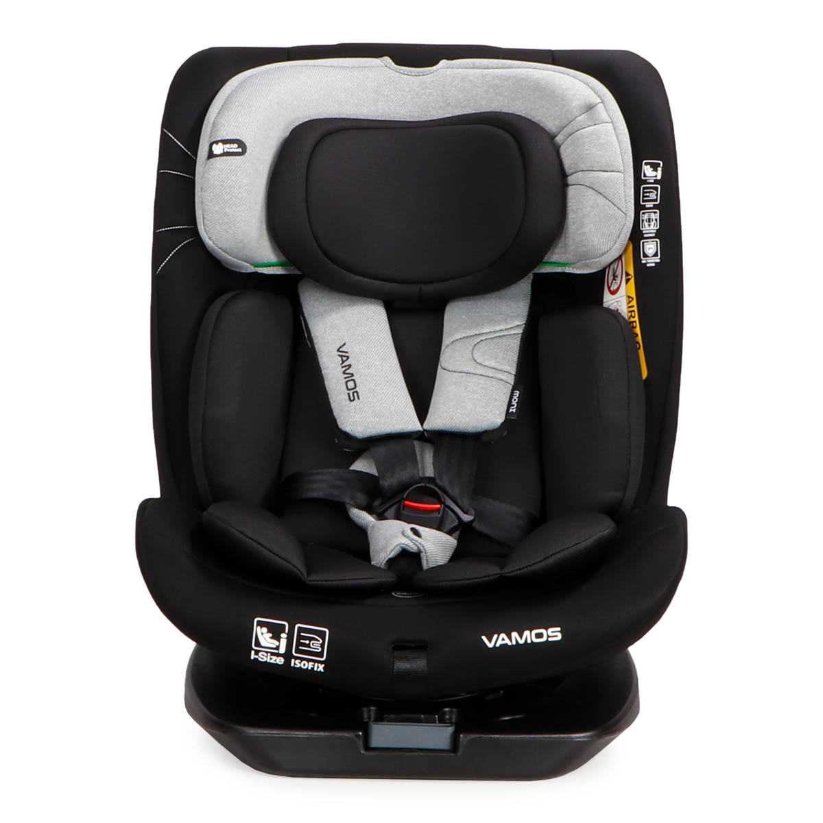 Κάθισμα Αυτοκινήτου ISOfix (40-150εκ. Ύψος) Moni Vamos i-Size Intense Stone Grey