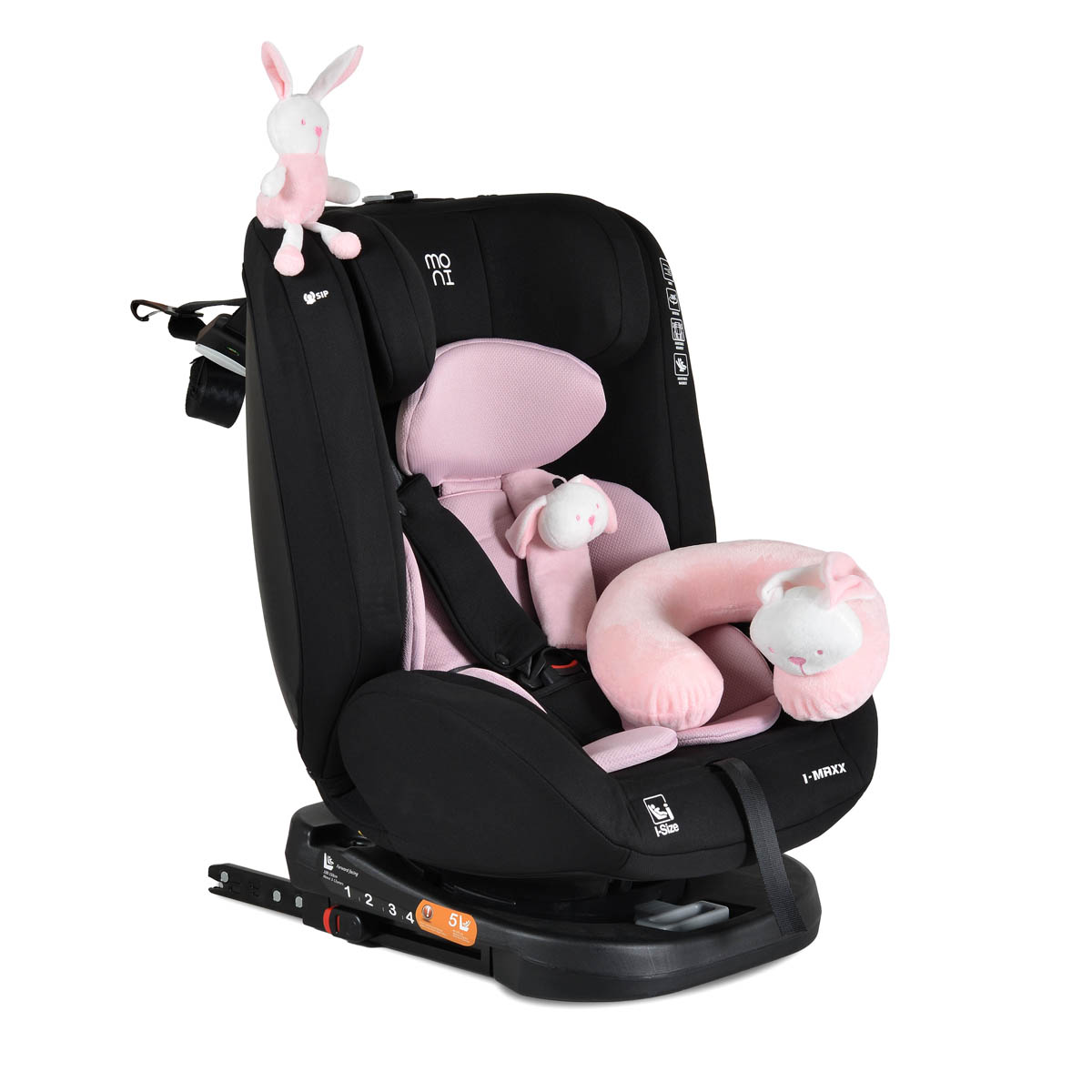 Κάθισμα Αυτοκινήτου ISOfix (40-150εκ. Ύψος) Moni i-Maxx i-Size Baby Pink