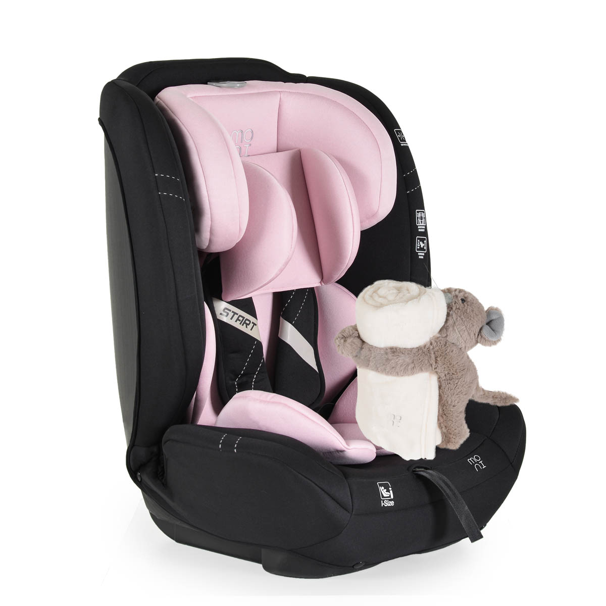 Κάθισμα Αυτοκινήτου ISOfix (76-150εκ. Ύψος) Moni Start i-Size Pink