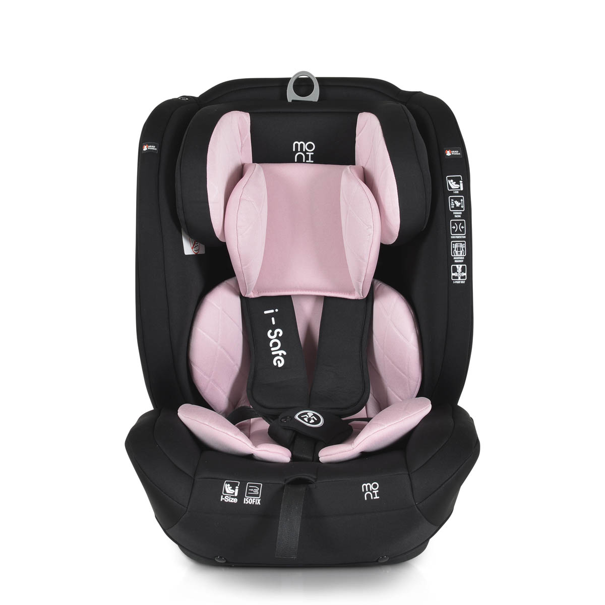 Κάθισμα Αυτοκινήτου ISOfix (76-150εκ. Ύψος) Moni i-Safe i-Size Pink