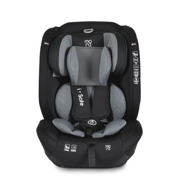 Κάθισμα Αυτοκινήτου ISOfix (76-150εκ. Ύψος) Moni i-Safe i-Size Grey