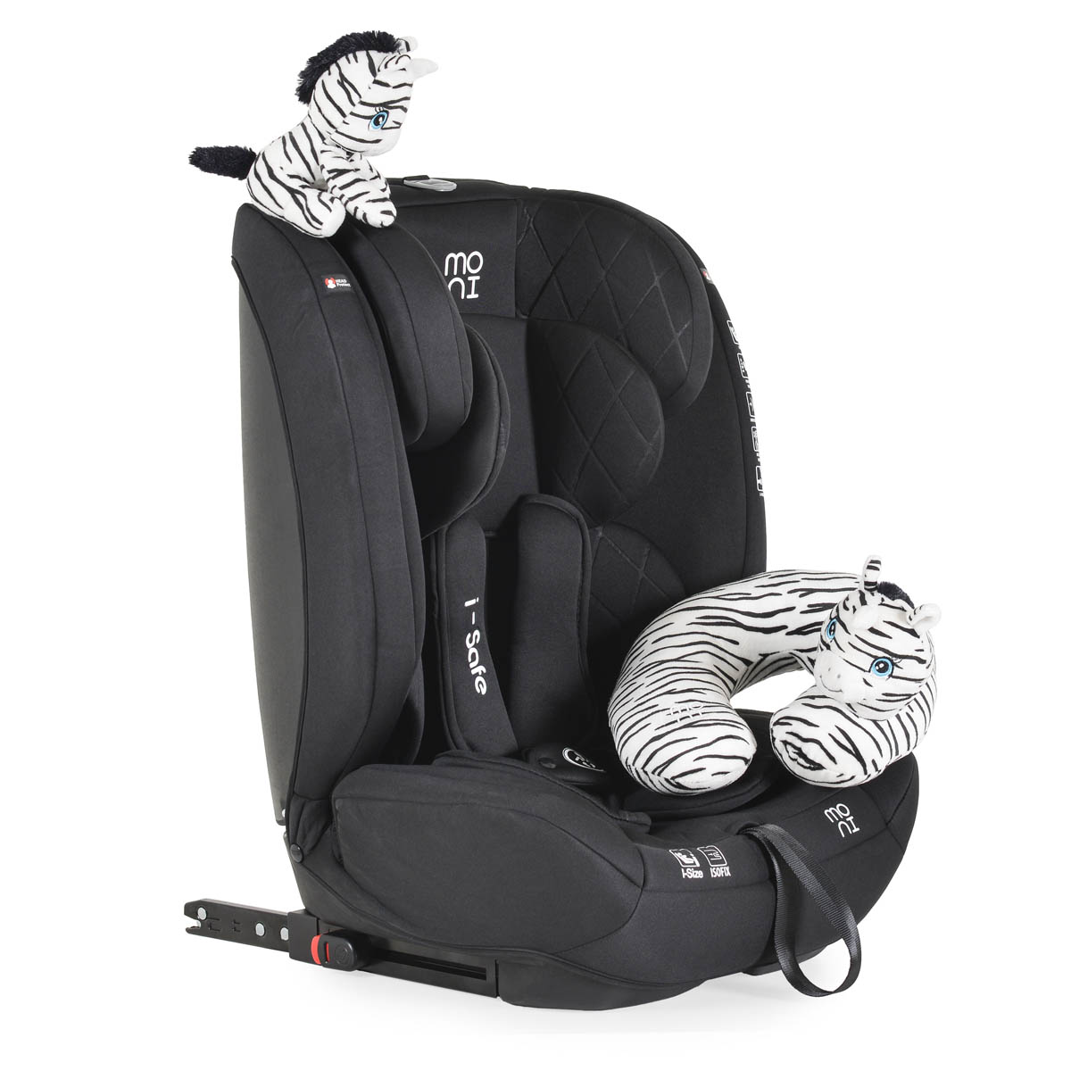 Κάθισμα Αυτοκινήτου ISOfix (76-150εκ. Ύψος) Moni i-Safe i-Size Black