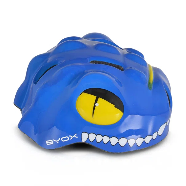 Παιδικό Κράνος Με Led (48-54cm) Byox Y27 Dino Blue