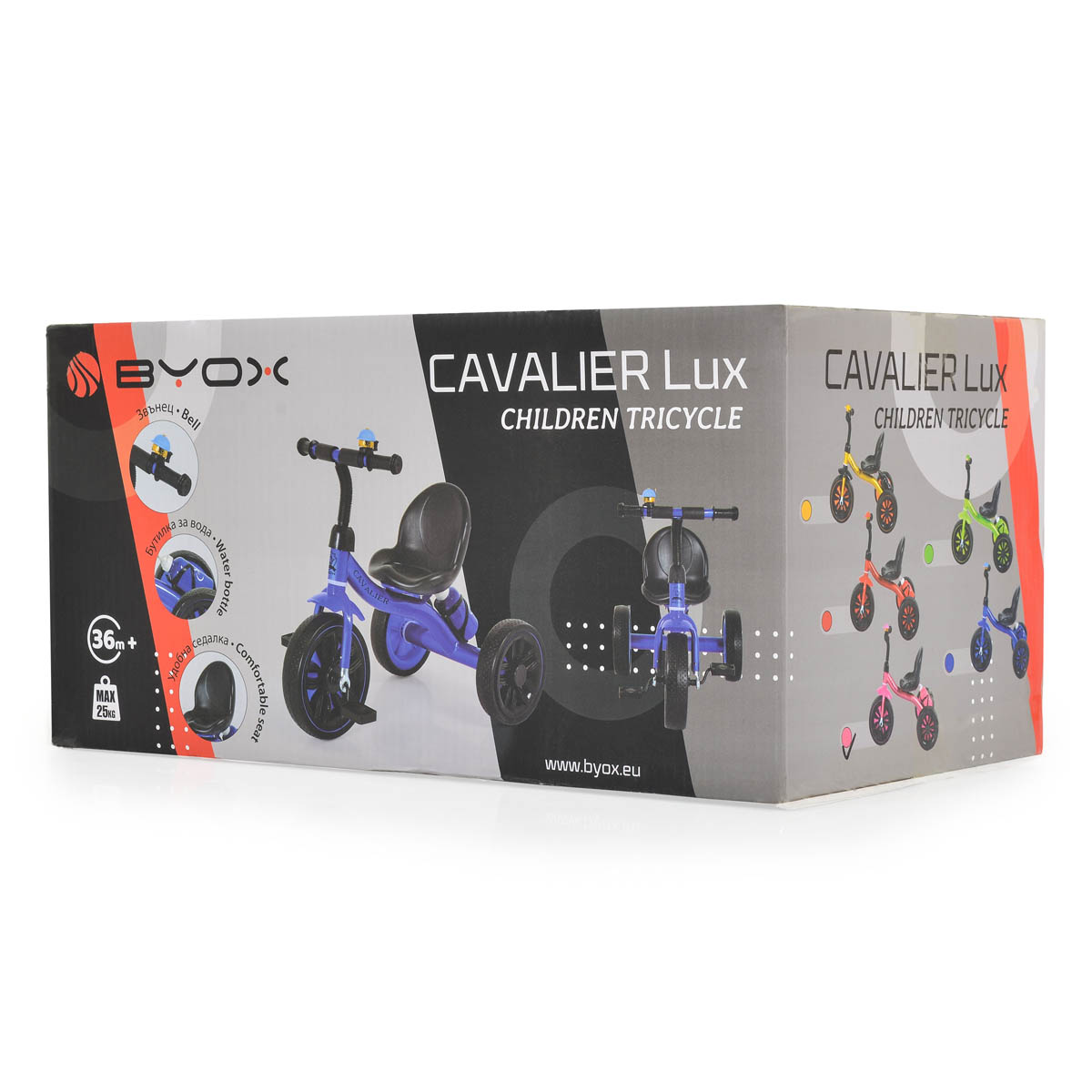 Ποδήλατο Τρίκυκλο (3+ Ετών) Byox Cavalier Lux Blue Παιχνίδια Ποδήλατα Spitishop