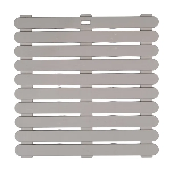 Πλαστική Πλατφόρμα Μπάνιου/Duckboard (55x55x3) Wenko Taupe 25966100