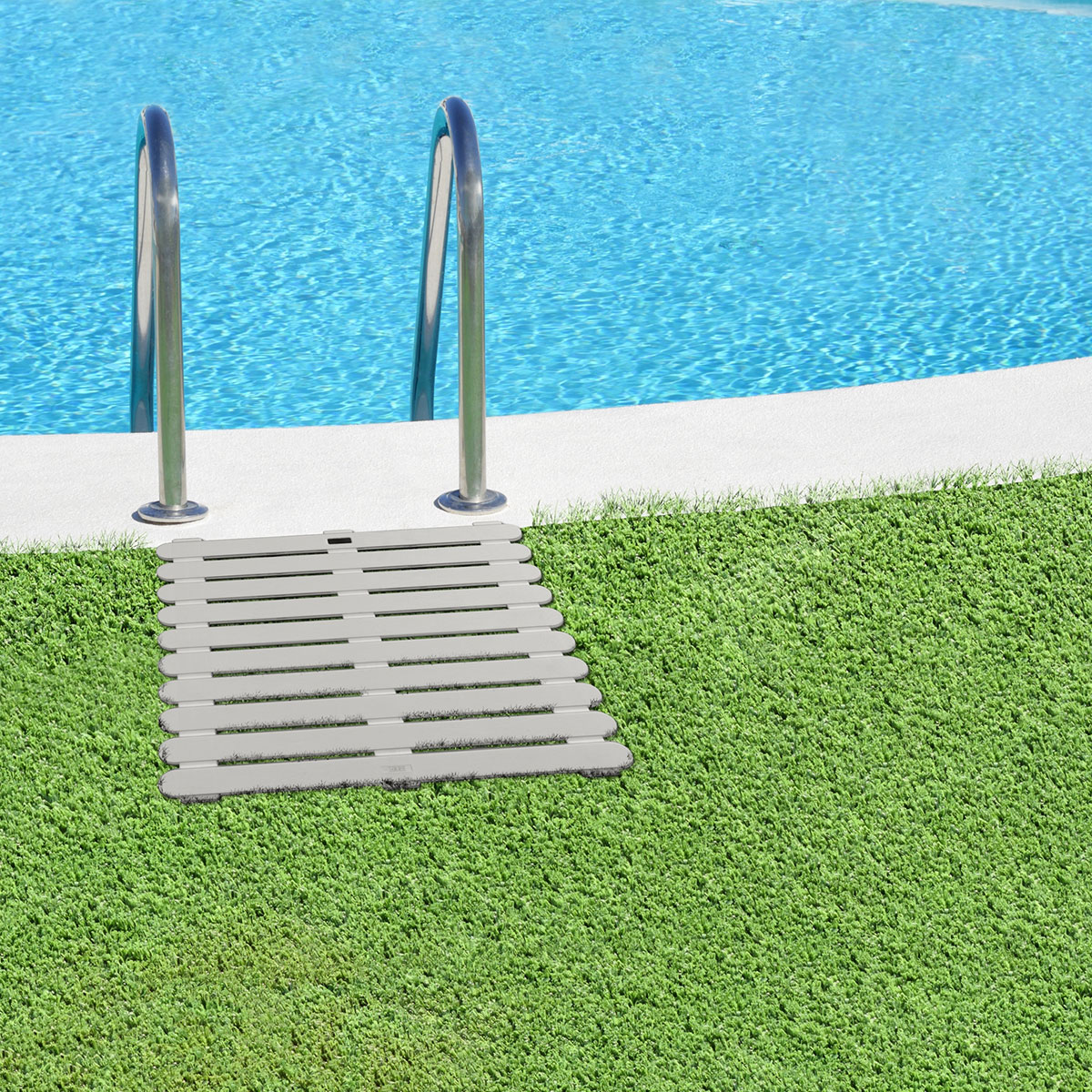 Πλαστική Πλατφόρμα Μπάνιου Duckboard (55X55X3) Wenko Taupe 25966100 Μπάνιο Πατάκια με Αντιολισθητικό Spitishop