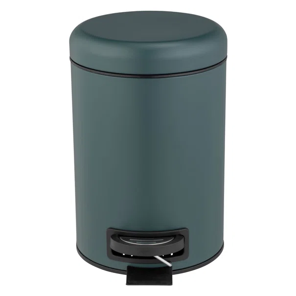 Κάδος Απορριμμάτων Μπάνιου (Φ15x20) Wenko 3lt Leman Dark Green 25154100