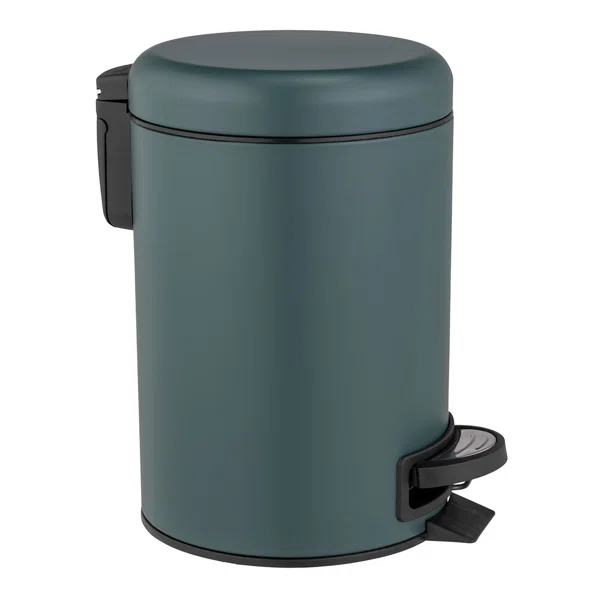 Κάδος Απορριμμάτων Μπάνιου (Φ15x20) Wenko 3lt Leman Dark Green 25154100