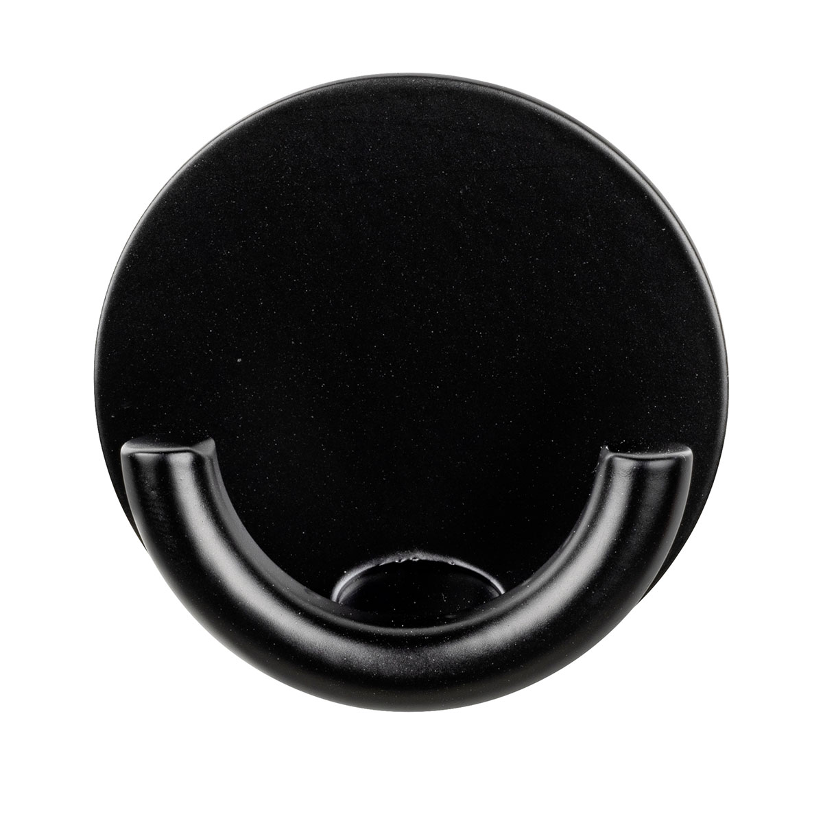 Κρεμαστράκι Αυτοκόλλητο (Φ5.3x2.5) Wenko Rondo Black 25657100
