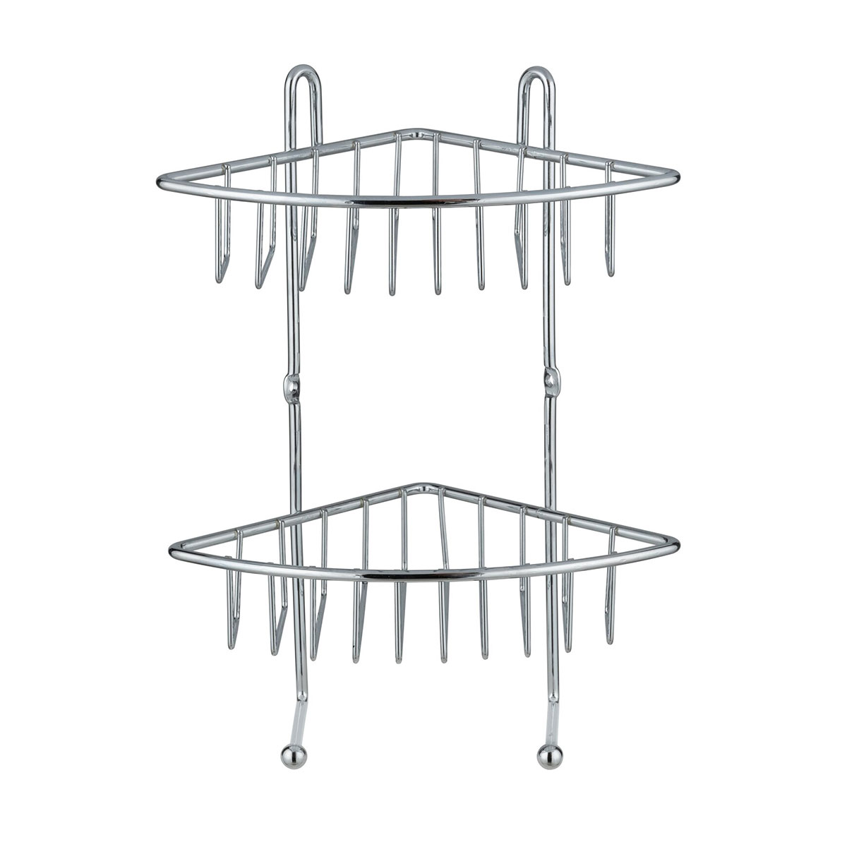 Γωνιακή Ραφιέρα Μπάνιου Διπλή (22 5X16 5X30) Wenko Milano 16820100 Οργάνωση & Αποθήκευση Ραφιέρες Εταζέρες Γωνιακές Spitishop